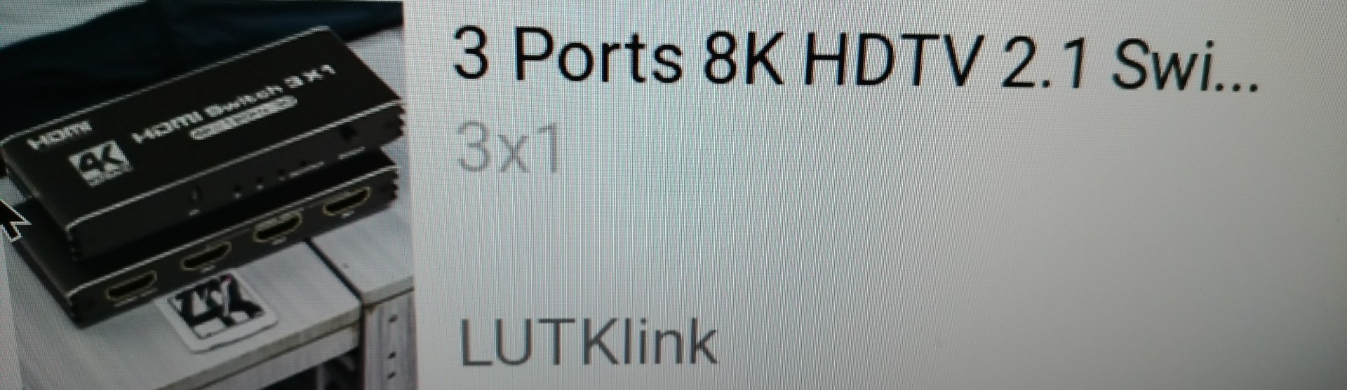 HDMI kytkin 3-1