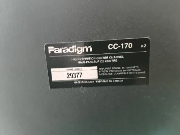 Keskiäänikaiutin Paradigm CC-170 - 3